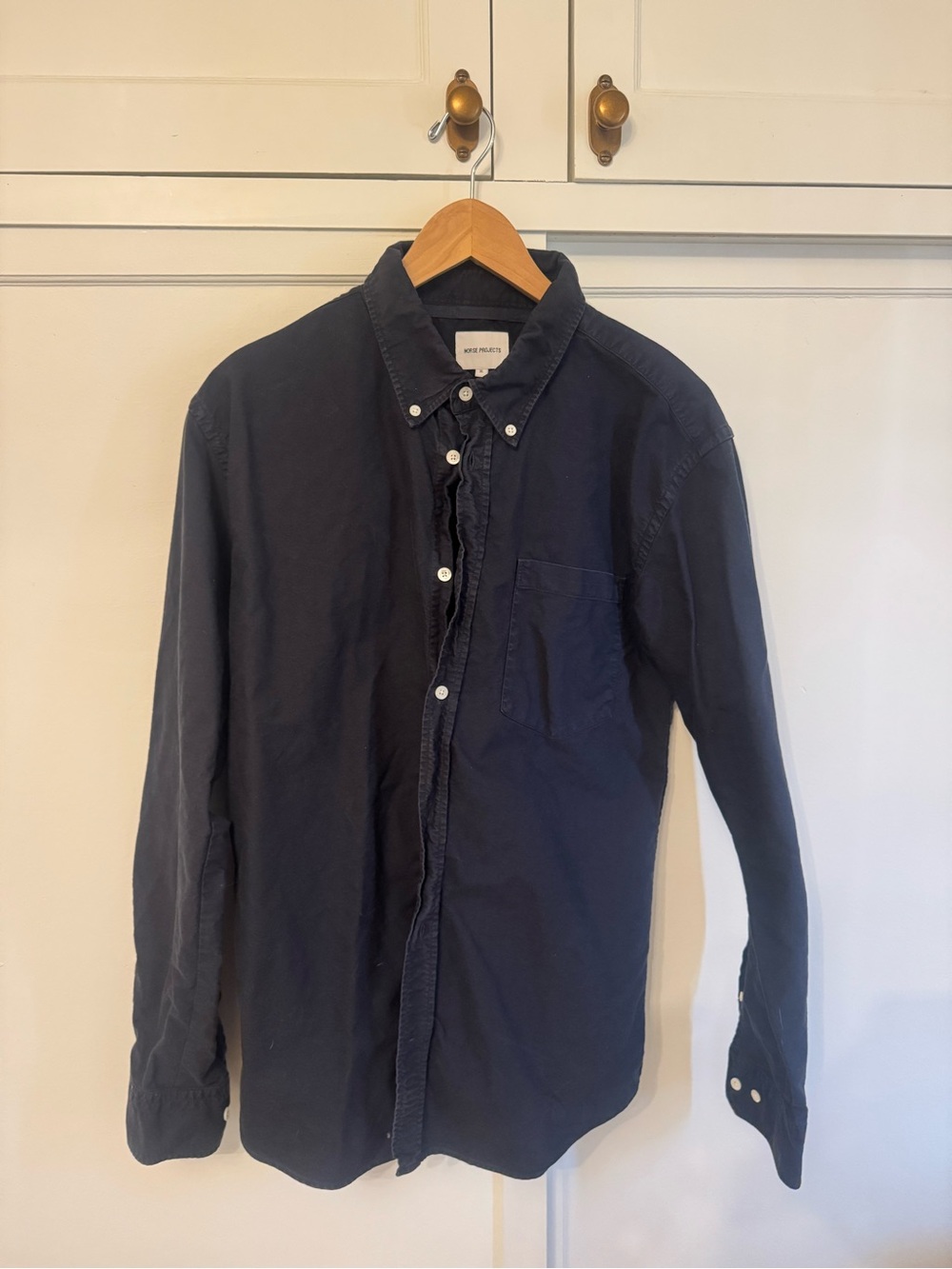 Men's Norse Projects Navy Button-Down Shirt